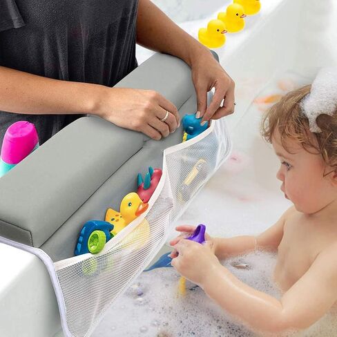 Kneeler Pad Elbow Support, Baby Bath Kneeler with Elbow Rest Set for Large Bathtub with Toy Organizer, Baby Bath Kneeler in Saudi Arabia