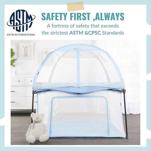 Ziggy Square Playpen with Canopy | Baby Playpen | Portable and Lightweight | Playpen for Babies and Toddler | Black & White in Saudi Arabia
