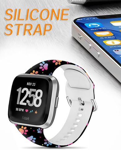 Sport Band Compatible with Versa 4/Versa 3/Sense 2/Sense for Women Men,Elastic Replacement Wristbands Strap for Versa 4/Versa 3/Sense 2 Smart Watch in Saudi Arabia