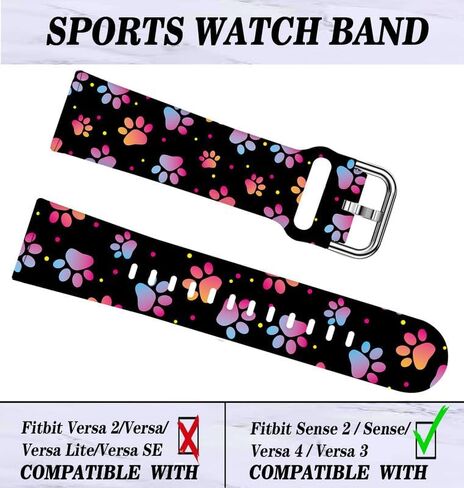 Sport Band Compatible with Versa 4/Versa 3/Sense 2/Sense for Women Men,Elastic Replacement Wristbands Strap for Versa 4/Versa 3/Sense 2 Smart Watch in Saudi Arabia