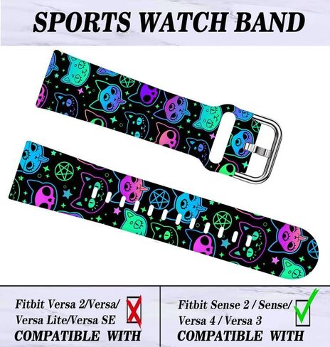 Sport Band Compatible with Versa 4/Versa 3/Sense 2/Sense for Women Men,Elastic Replacement Wristbands Strap for Versa 4/Versa 3/Sense 2 Smart Watch in Saudi Arabia
