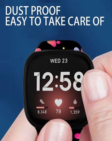 Sport Band Compatible with Versa 4/Versa 3/Sense 2/Sense for Women Men,Elastic Replacement Wristbands Strap for Versa 4/Versa 3/Sense 2 Smart Watch in Saudi Arabia