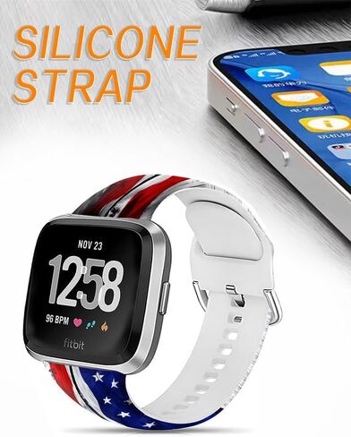 سوار رياضي متوافق مع Versa 4/Versa 3/Sense 2/Sense للنساء والرجال، حزام معصم بديل مرن للساعة الذكية Versa 4/Versa 3/Sense 2 in Kuwait