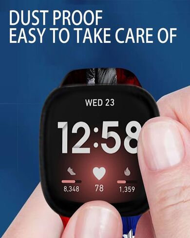 سوار رياضي متوافق مع Versa 4/Versa 3/Sense 2/Sense للنساء والرجال، حزام معصم بديل مرن للساعة الذكية Versa 4/Versa 3/Sense 2 in Kuwait