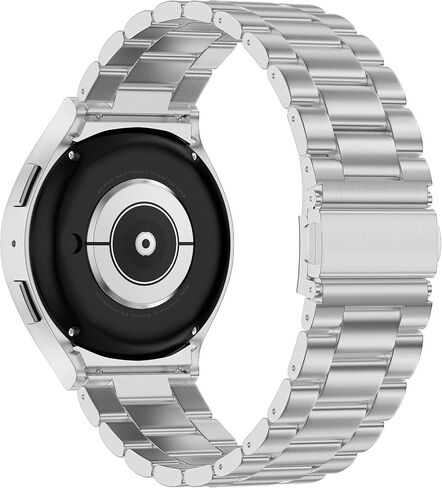 iiteeology No Gap Metal Band for Samsung Galaxy Watch 6 Classic Band 43mm 47mm/Galaxy Watch 6 Band 40mm 44mm/Galaxy Watch 5 Pro Band, 20mm Business Solid Stainless Steel Band for Men Women in Saudi Arabia