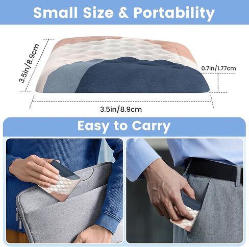 HAOCOO Portable Wrist Rest for Laptop,Ergonomic Laptop Wrist Support for Keyboard with Memory Foam, Laptop Keyboard Wrist Rest for Office, Student, Carpal Tunnel Relief(Boho Brown) in Saudi Arabia