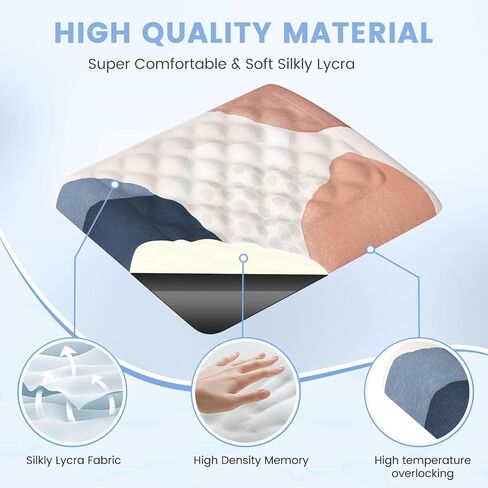 HAOCOO Portable Wrist Rest for Laptop,Ergonomic Laptop Wrist Support for Keyboard with Memory Foam, Laptop Keyboard Wrist Rest for Office, Student, Carpal Tunnel Relief(Boho Brown) in Saudi Arabia