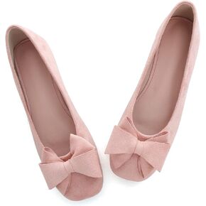 Dear Time Women's Flats Shoes Bowknot Dressy Ballets Loafers Wedding Business Casual Walking Shoes