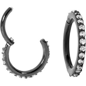 365 SLEEPERS 316L Surgical Steel 16G 7mm -14mm Gem Hinged Segment Lip Nose Ring Helix Tragus Septum Sleeper Unisex Earring Body Piercing Jewelry