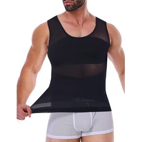 Men Body Shaper Slimming Vest Tummy Control Undershirt Gynomastica Compression Shirt Waist Trainer Tank Top