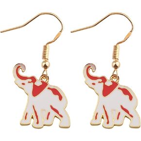 WSNANG Sorority Paraphernalia Jewelry Elephant Earrings Sisterhood Gift