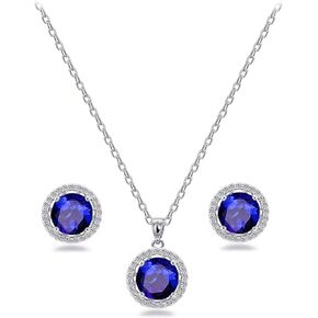 10MM جولة تشيكوسلوفاكيا كريستال أقراط قلادة مجموعة مجوهرات للعروس وصيفه الشرف الزفاف حفلة موسيقية in Kuwait