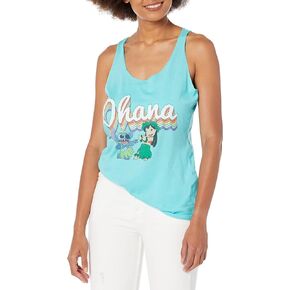 Disney Lilo & Stitch Rainbow Ohana Women's Racerback Tank Top