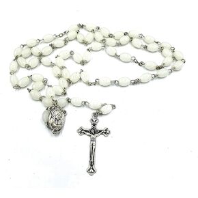 Zuluf Holy Land Beads Rosary Catholic Necklace with Holy Soil For Boys and Girls Religious Rosary Hand Made