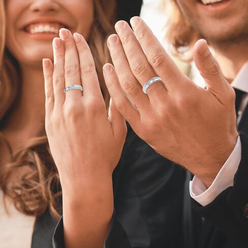 Vxddy Promise Rings for Couples Mobius Sterling Silver Matching Couple Ring Engagement Wedding Band Valentines Gift in Kuwait