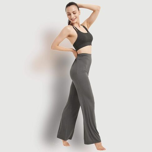 سراويل اليوغا FELEMO Bootcut Flare للنساء فضفاضة، سراويل عالية الخصر للتمارين الرياضية in Saudi Arabia