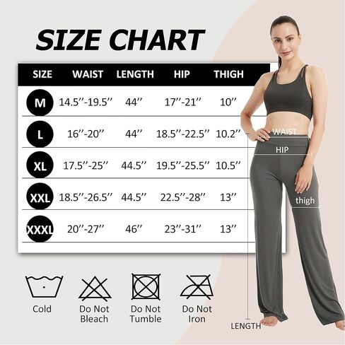 سراويل اليوغا FELEMO Bootcut Flare للنساء فضفاضة، سراويل عالية الخصر للتمارين الرياضية in Saudi Arabia