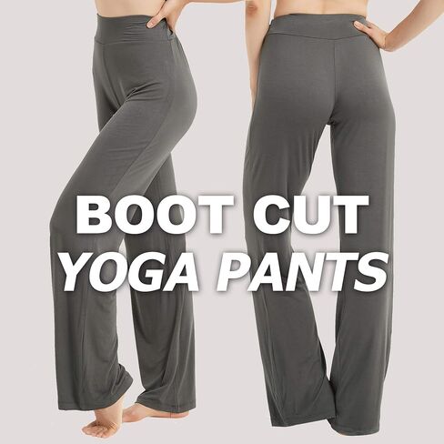 سراويل اليوغا FELEMO Bootcut Flare للنساء فضفاضة، سراويل عالية الخصر للتمارين الرياضية in Saudi Arabia