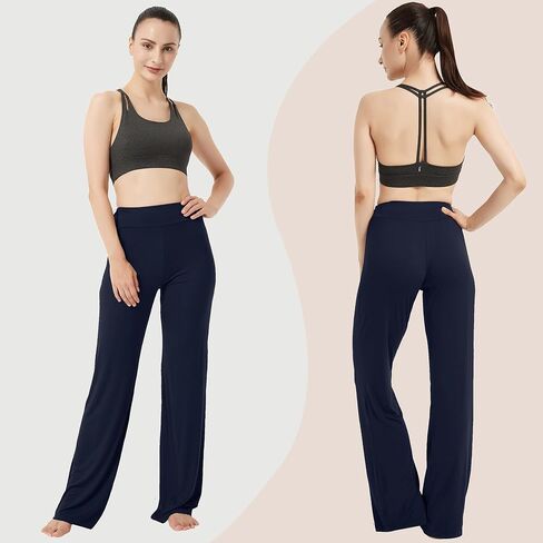 سراويل اليوغا FELEMO Bootcut Flare للنساء فضفاضة، سراويل عالية الخصر للتمارين الرياضية in Saudi Arabia