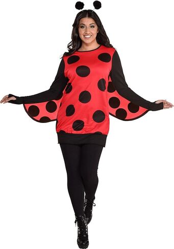 Amscan womens Love BugLady Bug Costume Kit - Black And Red - 1 Set in Saudi Arabia