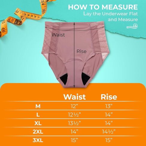 High Waisted Shapewear Period Undies, Reusable Period Underwear, Leak Proof Panties, Lace Tummy Control Panties (1 Pack) in Saudi Arabia