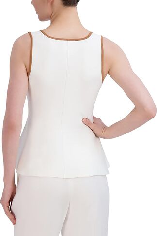 BCBGMAXAZRIA Women's Square Neck Pullover Sweater Top, Gardenia in Saudi Arabia