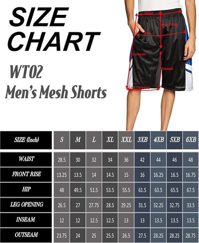 WT02 Men's Athletic Active Mesh Shorts, Inseam 12", Lightweight Breathable in Saudi Arabia