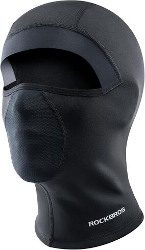 ROCKBROS Balaclava Ski Mask, Thermal Full Face Mask for Winter, Neck Warmer for Men Women, Windproof Face Cover Under Helmet Wear, Head Mask for Motorcycle, Cycling, Skiing Black in Saudi Arabia