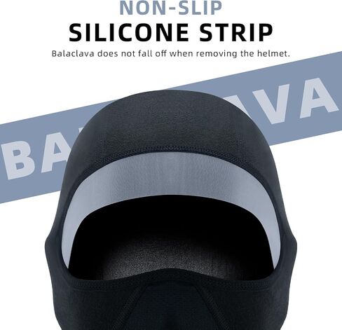 ROCKBROS Balaclava Ski Mask, Thermal Full Face Mask for Winter, Neck Warmer for Men Women, Windproof Face Cover Under Helmet Wear, Head Mask for Motorcycle, Cycling, Skiing Black in Saudi Arabia