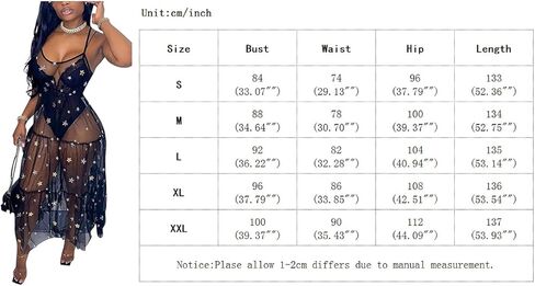 فستان نسائي طويل مثير بحزام سباغيتي من qfmqkpi مزود بالترتر على شكل نجمة فستان طويل شفاف شفاف يغطي الشمس in Kuwait