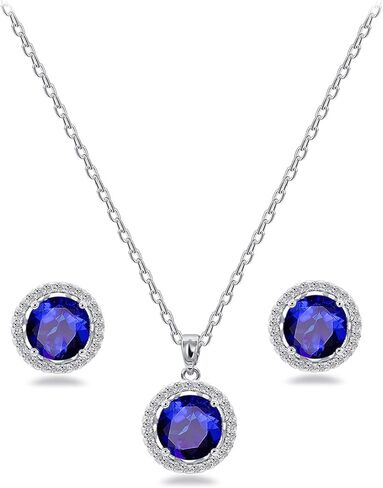 10MM جولة تشيكوسلوفاكيا كريستال أقراط قلادة مجموعة مجوهرات للعروس وصيفه الشرف الزفاف حفلة موسيقية in Kuwait