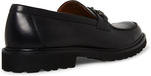 Steve Madden Men's Kyan Loafer, Black Leather/Black, 9.5 in Saudi Arabia