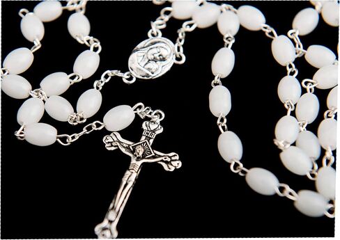 Zuluf Holy Land Beads Rosary Catholic Necklace with Holy Soil For Boys and Girls Religious Rosary Hand Made in Saudi Arabia
