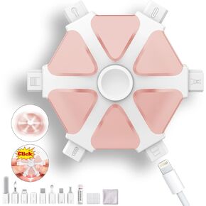 iPhone Cleaning Kit iPhone Cleaner,Charging Port Cleaning Multi-Tool,Phone Repair & Restore Lightning Port Cleaning Tool,Cell Phone Cleaner for iPhone iPad Speakers Earbuds Cable, Pink