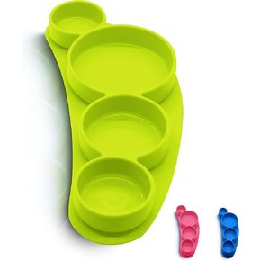 Silicone Baby Plate Toddler Plate Baby Dish Toddler Dish 100% Dishwasher & Microwave Safe