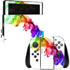 MightySkins Skin Compatible with Nintendo Switch - Rainbow Smoke | Protective, Durable, and Unique Vinyl Decal wrap Cover | Easy to Apply, Remove, and Change Styles | Made in The USA
