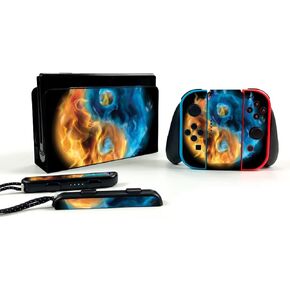 MightySkins Skin Compatible with Nintendo Switch OLED - Yin and Yang | Protective, Durable, and Unique Vinyl Decal wrap Cover | Easy to Apply, Remove, and Change Styles | Made in The USA