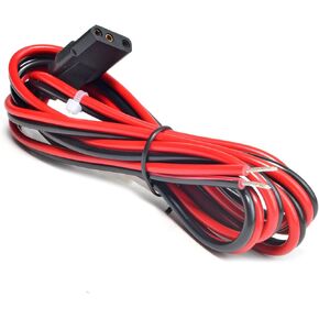 2-Wire 3 Pin CB Radio Power Cord with Stripped ends, 4.8 ft Fused Power Cable Replacement for Cobra Galaxy Midland Uniden Stryker Connex CB Ham Radio