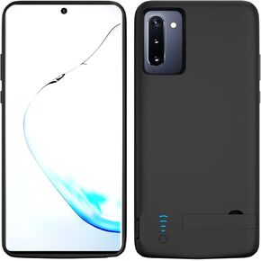 Battery Case for Galaxy Note 10, 5000mAh Battery Charging Case for Samsung Galaxy Note 10 Extended External Backup Battery Charger Case, Add More Extra Juice for Your Note 10, Black