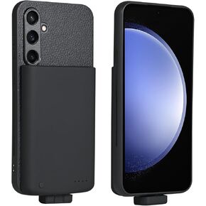 Battery Case For Samsung Galaxy S23 FE(6.4inch), Strong Slim Portable Protective Extended cell phone battery charger cases with charger For Galaxy S23FE battery pack power bank charger phone case