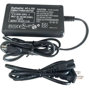 محول إمداد الطاقة AC-L100 متوافق مع كاميرا Sony HandyCam DCR-TRV18 TRV460 TRV520 DCR-TRV250 DCR-TRV260 TRV330 TRV27 TRV840 TRV103 TRV130 TRV150، CCD-TRV328 TRV128 TRV108، DCR-PC110، H XR-NX100