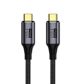 NFHK USB4 Cable 40Gbps with 100W Charging and 8K@60Hz 5K@60Hz USB4.0 Compatible with Thunderbolt3/4 100cm