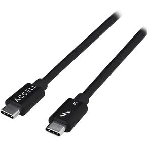 Accell TB3 USB-C Cable, 40Gbps, 100W Power Delivery, Intel Certified Thunderbolt 3 Cable 2.6 ft / 0.8m (B160C-003B-23) in Kuwait