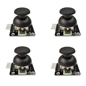 DUTTY PS2 Joystick Sensor Game Controller XY Dual-axis Joystick Breakout Module Compatible with Arduino 4pcs