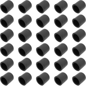 30 pcs Silicone RCA Port Anti-Dust Stopper Cap Dustproof Cover Plug Protector, for Desktops Amplifiers DVD TV etc,Black