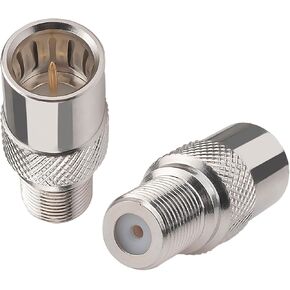 RG6 Coax Quick Connector Quick Push On Male to F Female Adapter,2 Pack in Kuwait