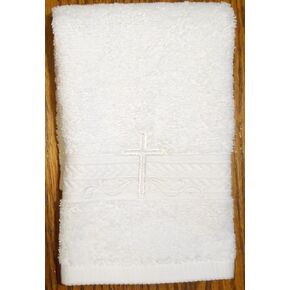 Baby Baptism Terrycloth with White Cross