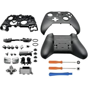 Hzxkqmil Replacement Housing Shell Kit for Xbox Elite Series 2 Controller, Full Shell Case Cover Set Faceplates Middle Frame ABXY LT RT Buttons LB RB Bumper Accessories Tools
