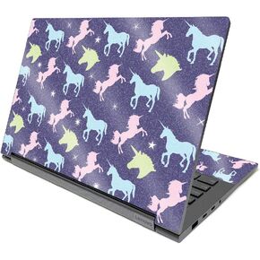 MightySkins Glossy Glitter Skin Compatible with Lenovo Yoga C940 14" (2020) - Castle Unicorns | Protective, Durable High-Gloss Glitter Finish | Easy to Apply and Change Styles | Made in The USA
