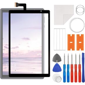 Front Screen Glass Outer Panel Lens Replacement +OCA Compatible with Vortex Tab 10/ T10M/ T10M Pro Max-10.1" (No LCD Screen and Touch Digitizer) with Repair Kit